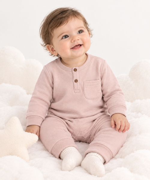 Little Cloud Romper - Pink