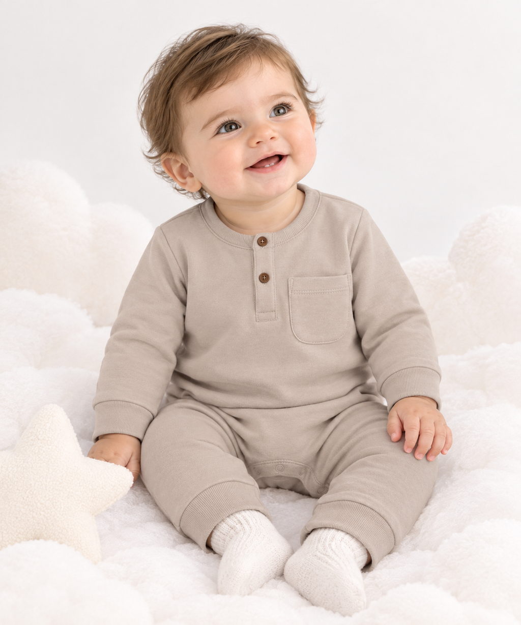 Little Cloud Romper - Beige